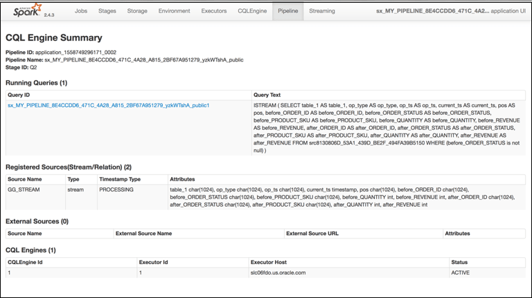 CQL Engine Summary page