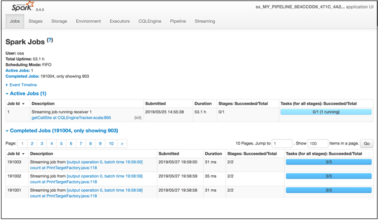 Spark Application Details Page