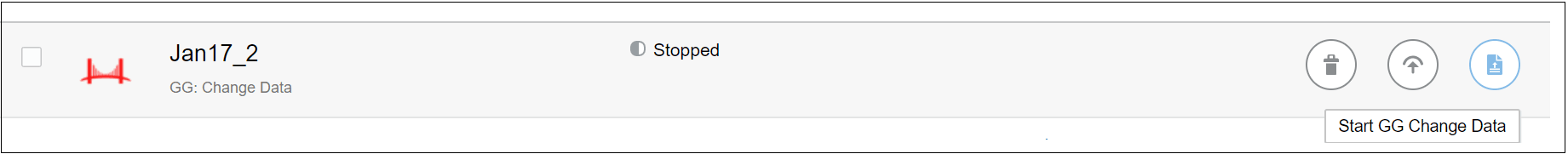 Starting GG Change Data Starting GG Change Data