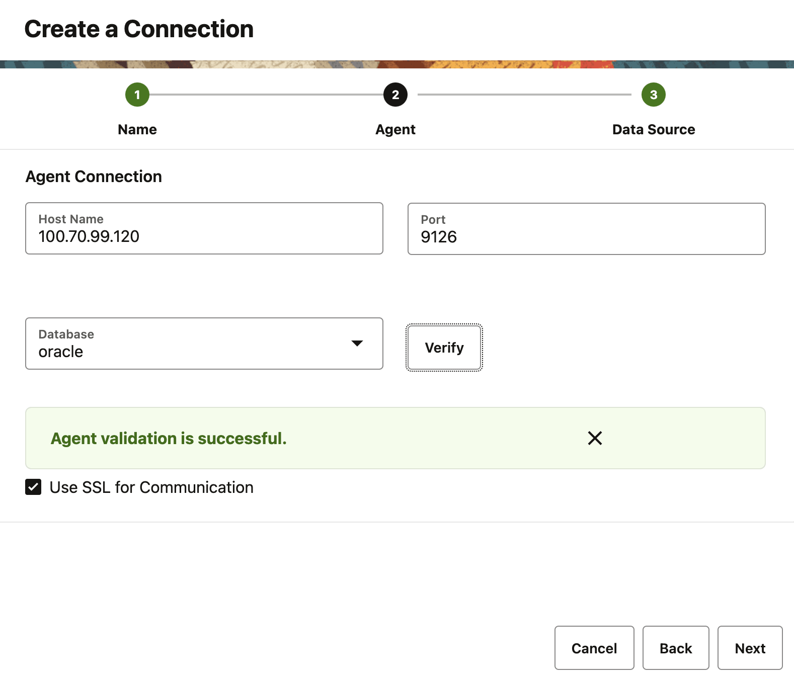 Create a Connection.