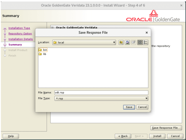 Silent Installation - Save Response
