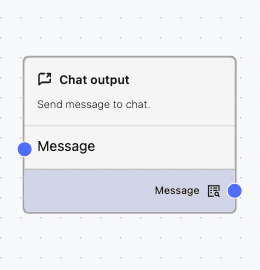 Chat Output Node Chat Output Component
