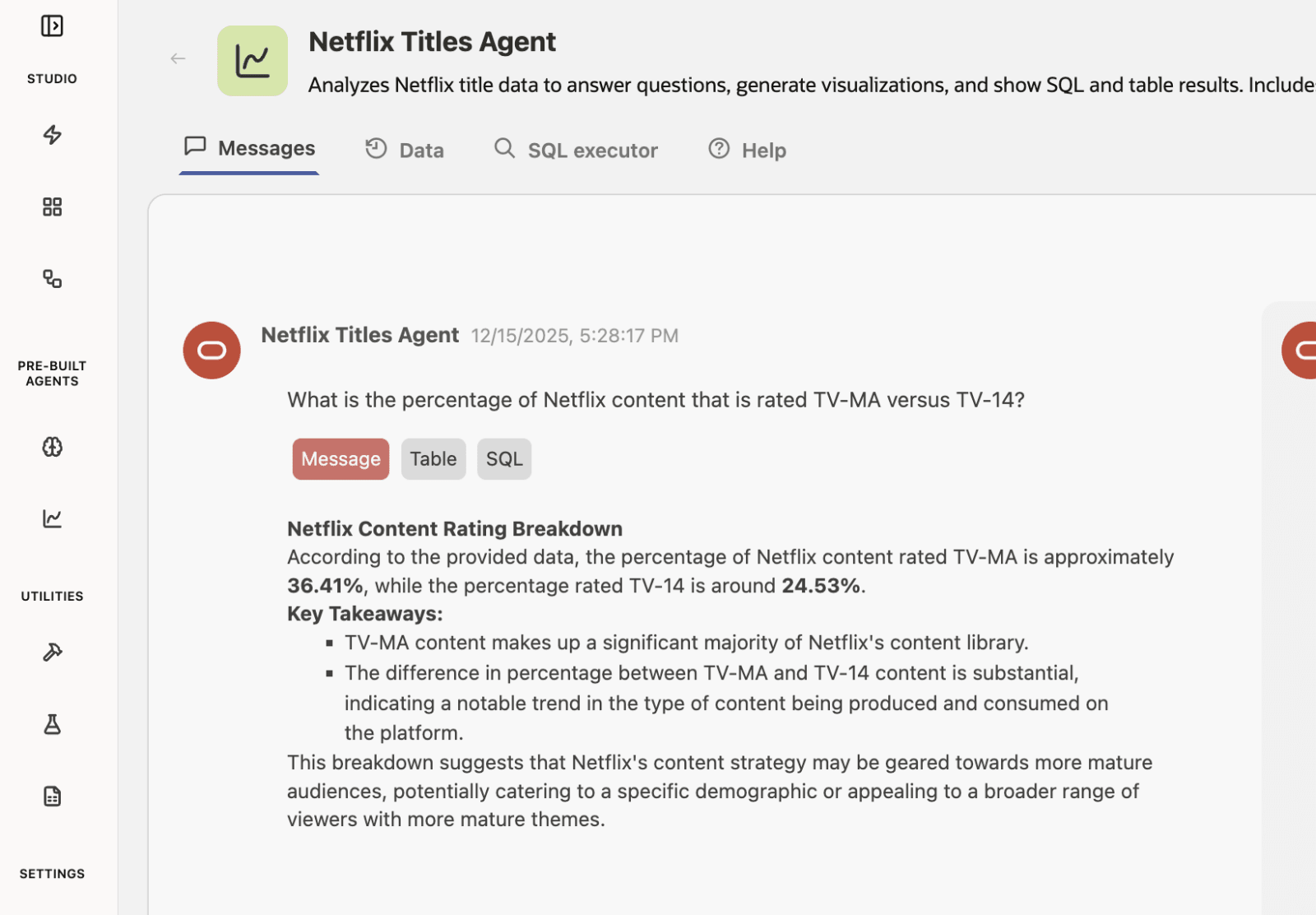 LLM powered explanation