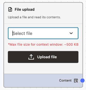 File Upload Node File Upload Component
