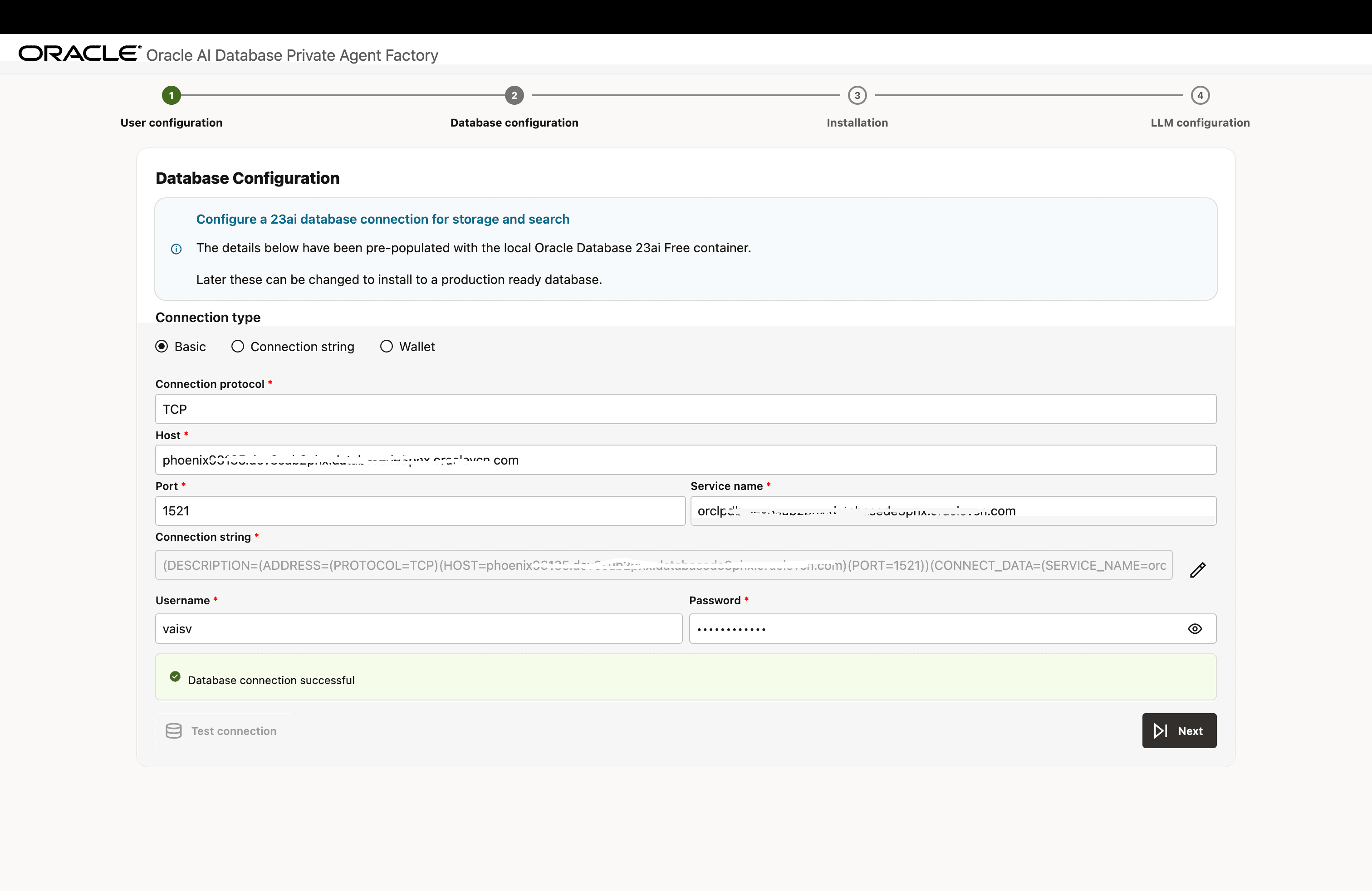 Manual Database Configuration