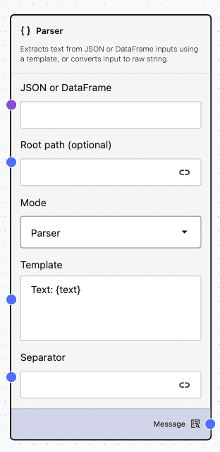 Parser Node Parser Component