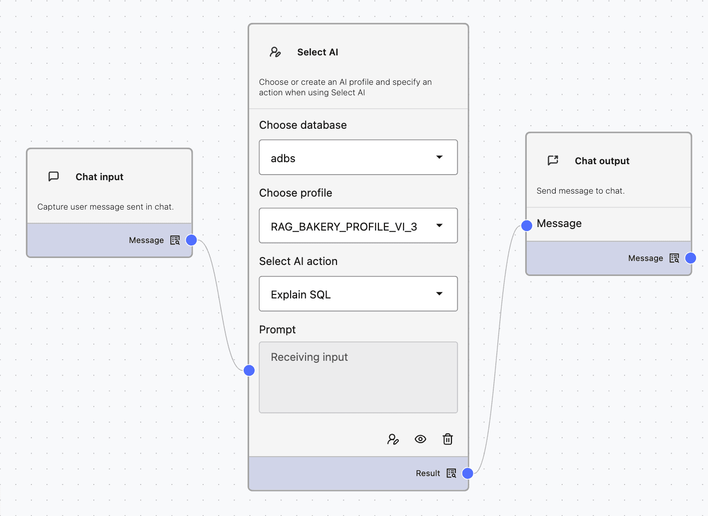 Select AI ExplainSQL Action Select AI ExplainSQL Action