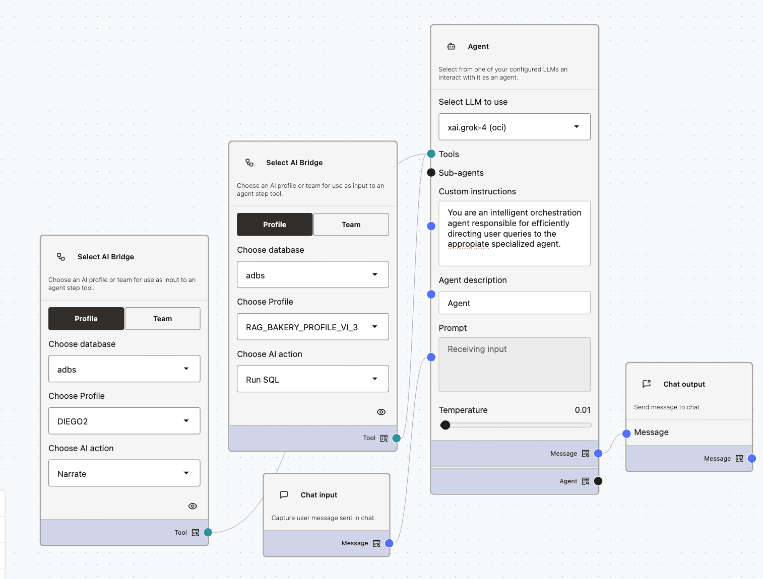 Multi-Agent Using Select AI Bridge Select AI Bridge
