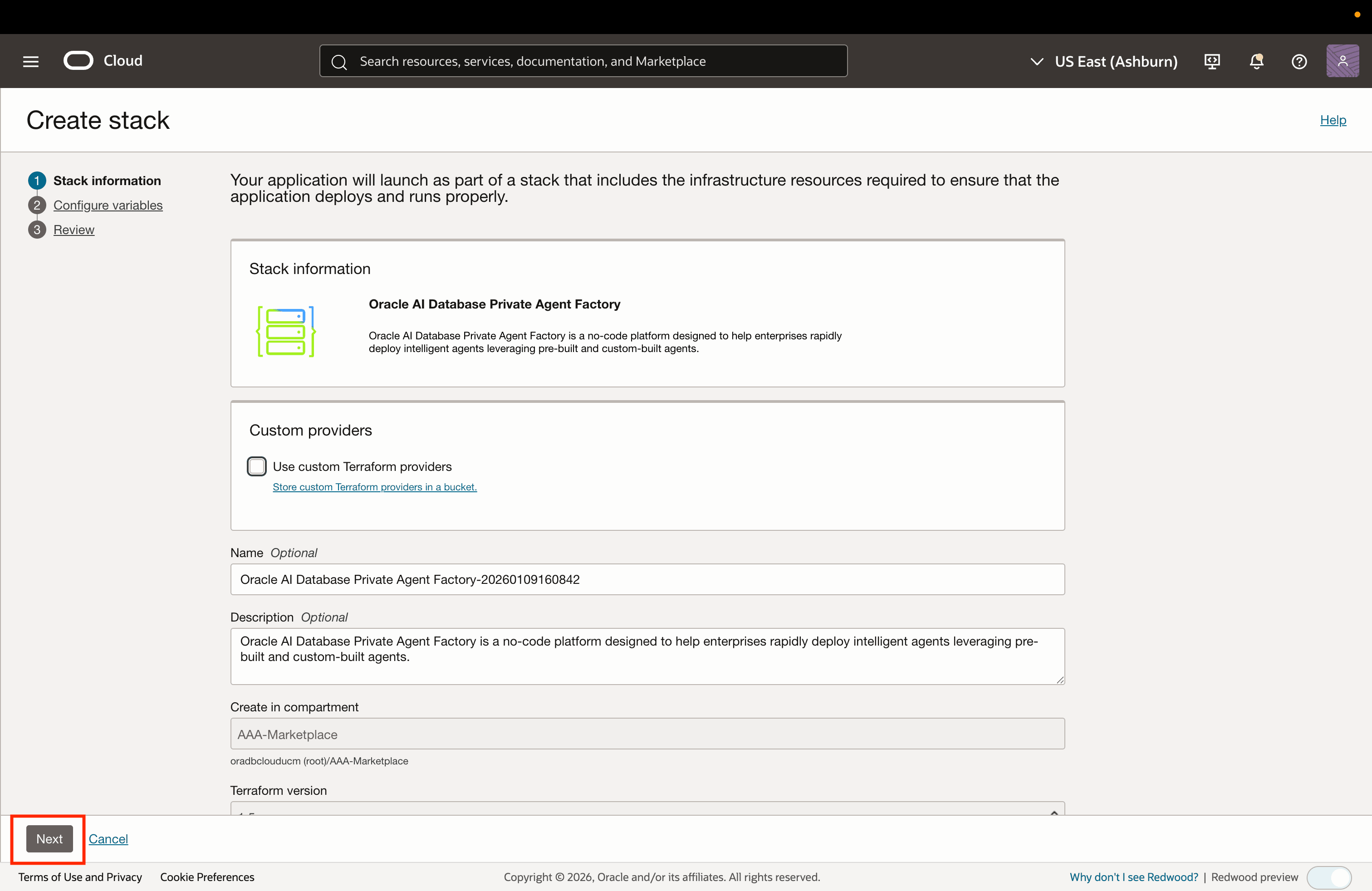 Agent Factory stack information Agent Factory stack information