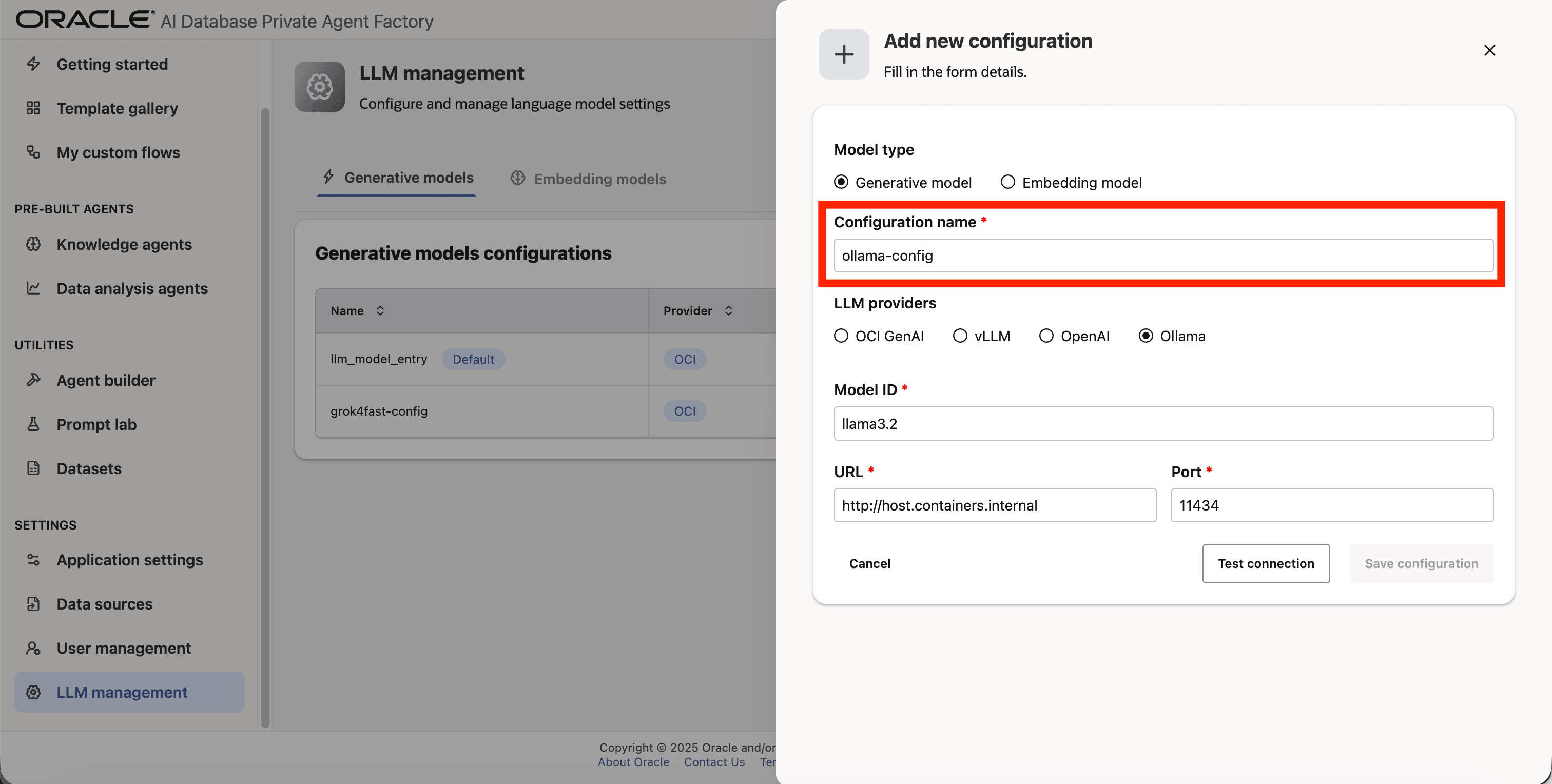 Give your configuration a name Give your configuration a name