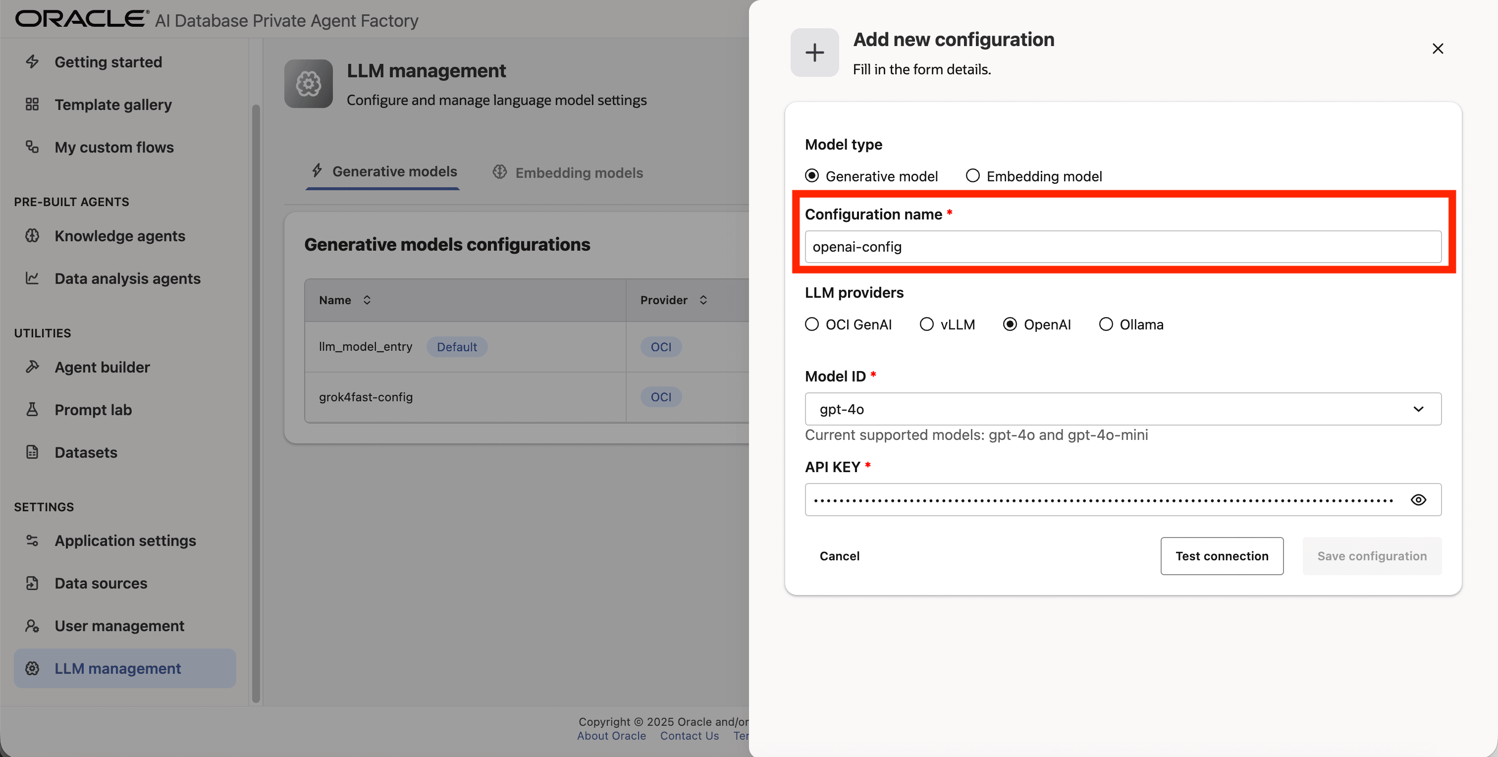 Add Configuration name Add Configuration name