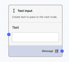 Text Input Node Text Input Component