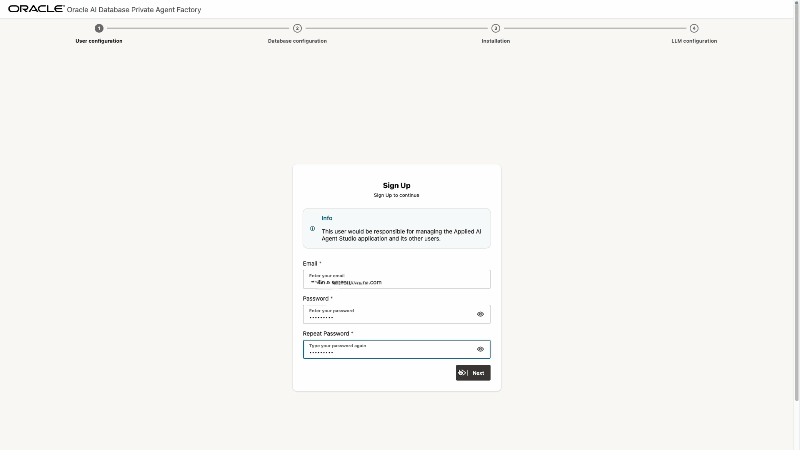 User Configuration User Configuration
