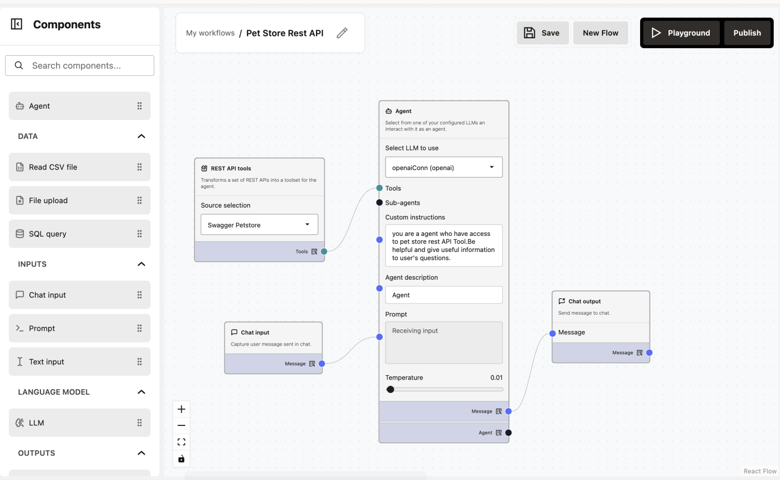 Workflow with REST APIs