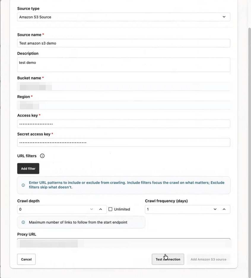 Amazon S3 Configuration