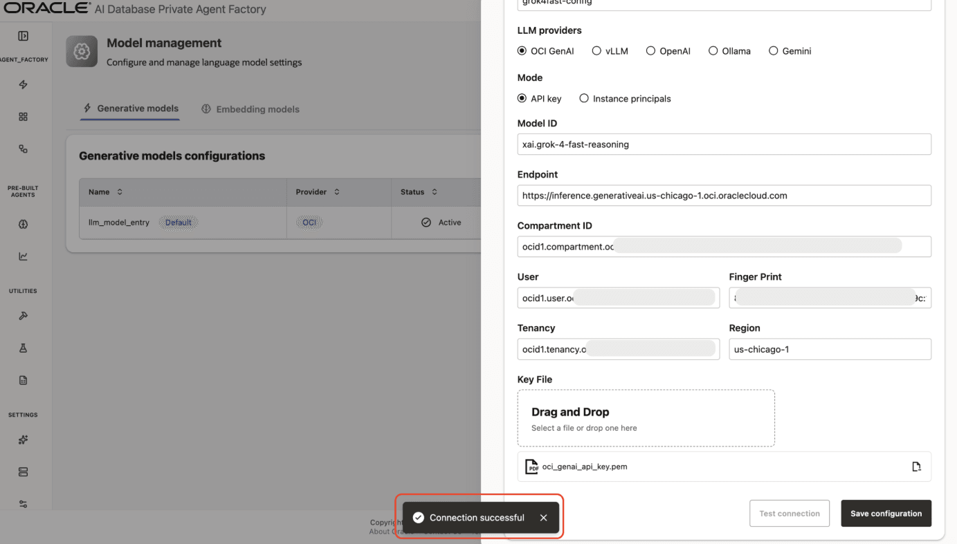 Save configuration