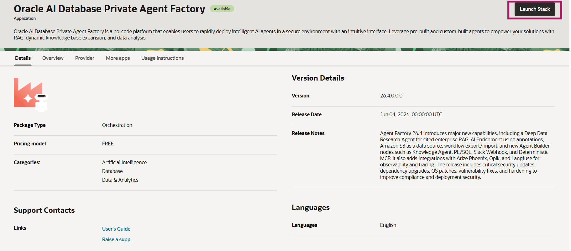 Agent Factory Application in Marketplace Agent Factory Application in Marketplace