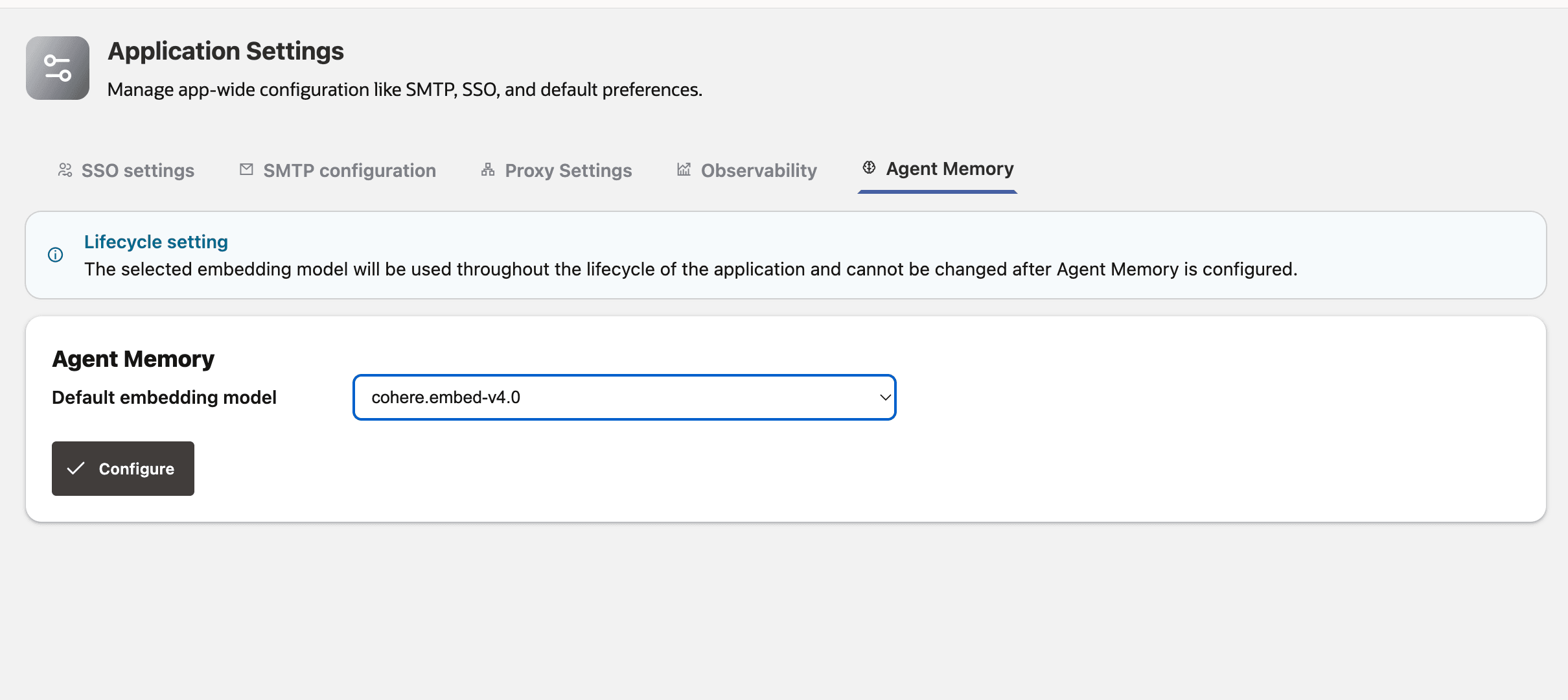 Configure Agent Memory Embedding Model Configure Agent Memory Embedding Model