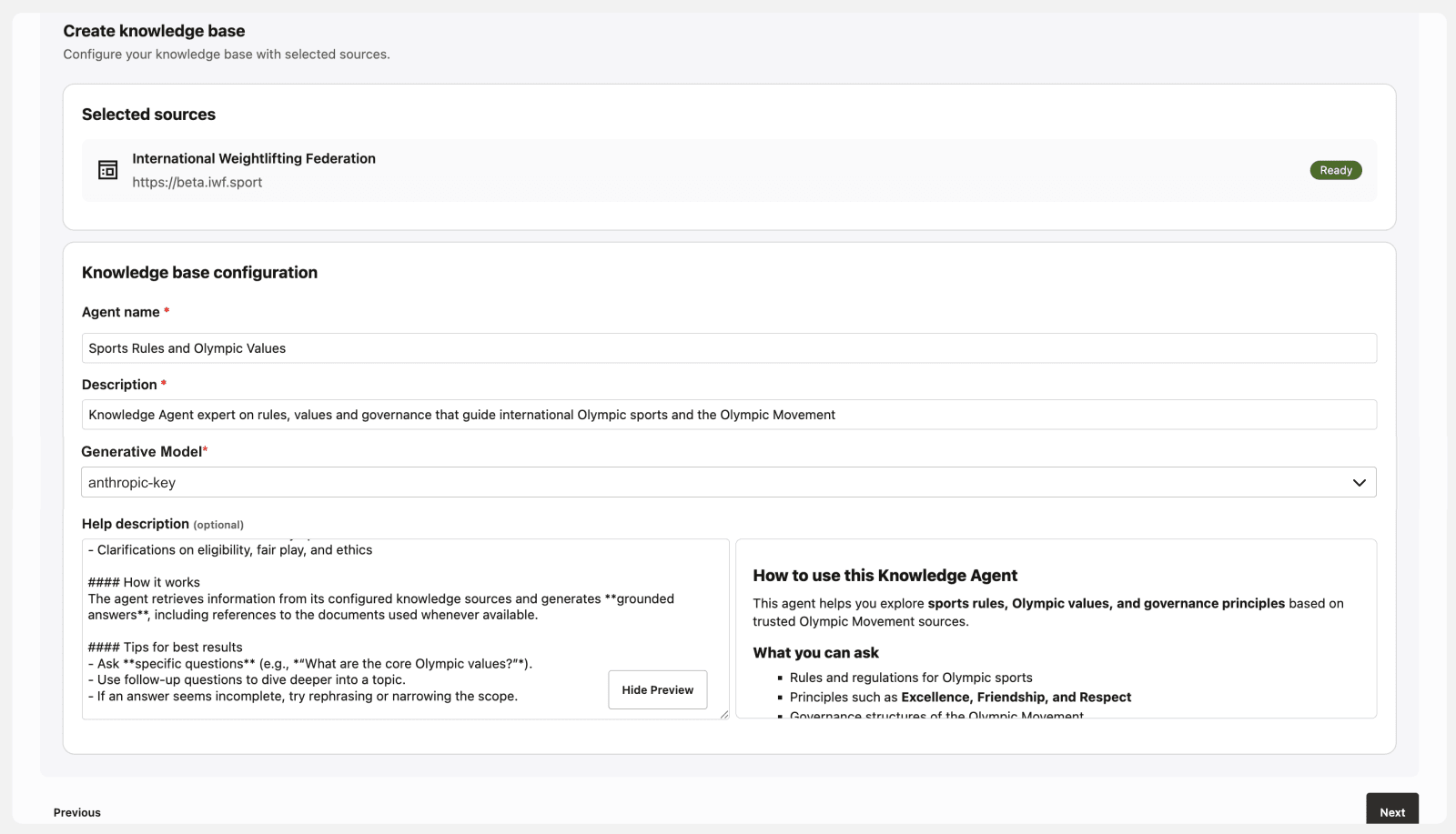 Create Knowledge Base Create Knowledge Base