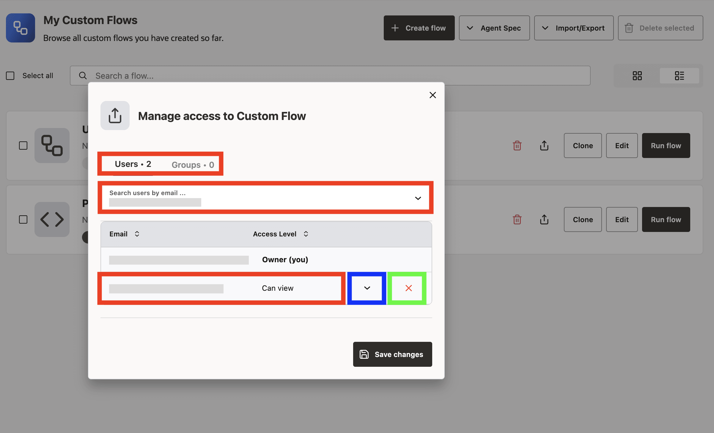 Share Dialog for a Custom Flow Share a Custom Flow