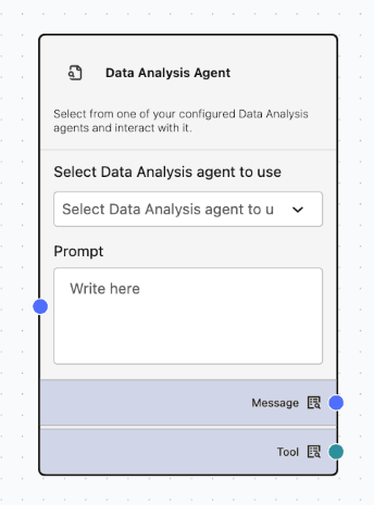 Data Analysis Agent Node Data Analysis Agent Component