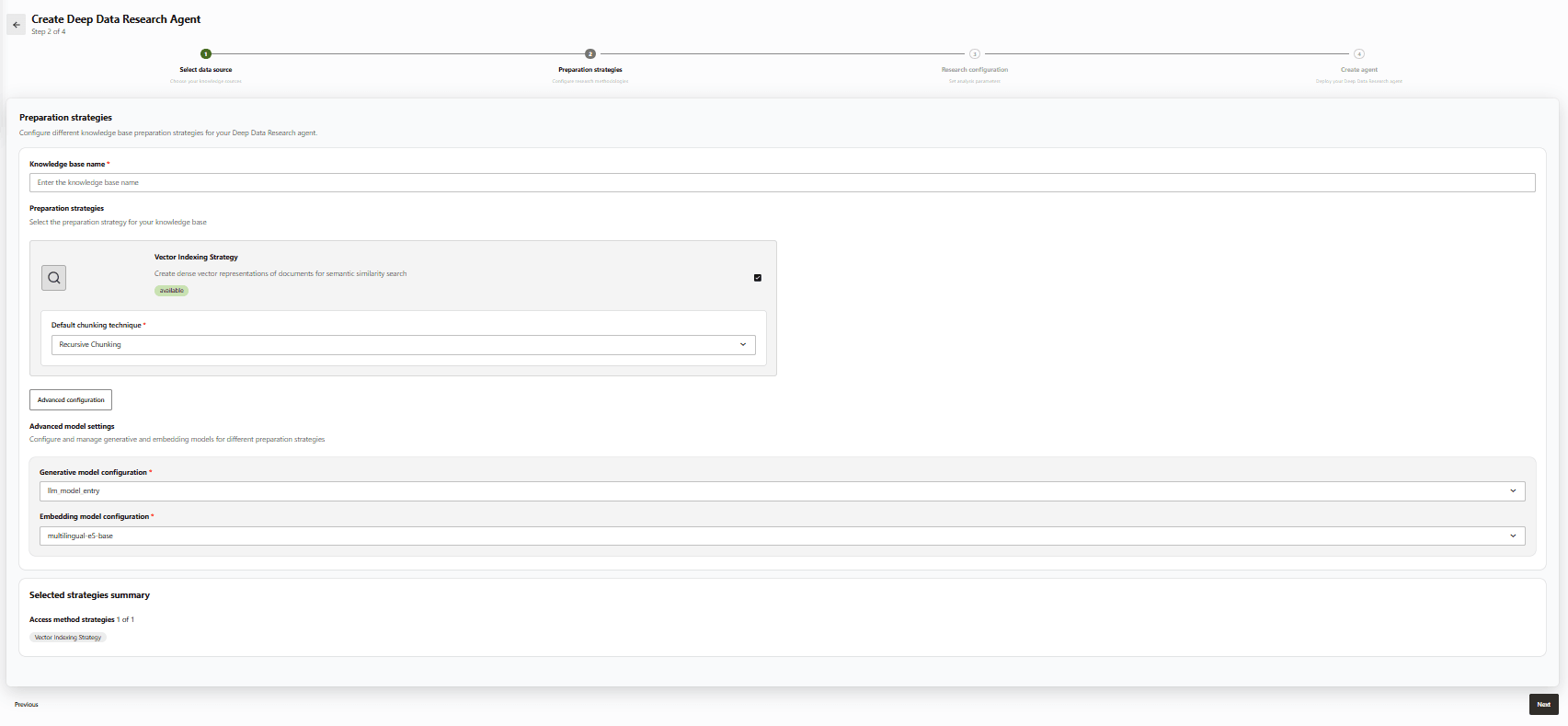 Deep Data Research Agent Advanced Configuration Deep Data Research Agent Advanced Configuration