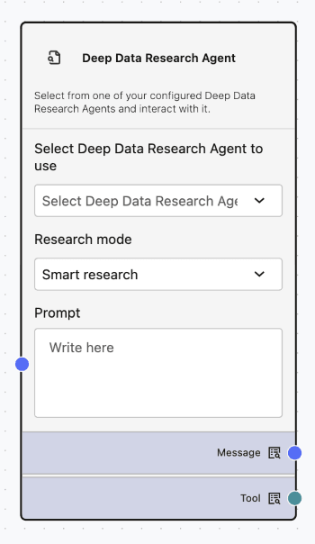 Deep Data Research Node Deep Data Research Component