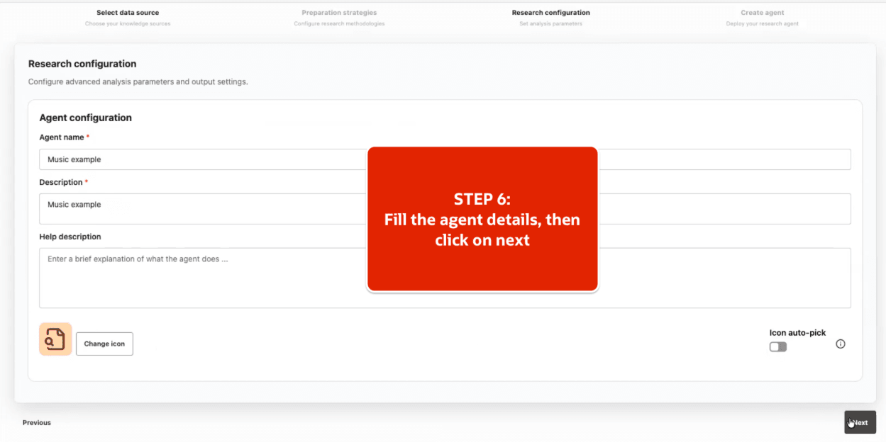Deep Data Research Agent Research Configuration Deep Data Research Agent Research Configuration