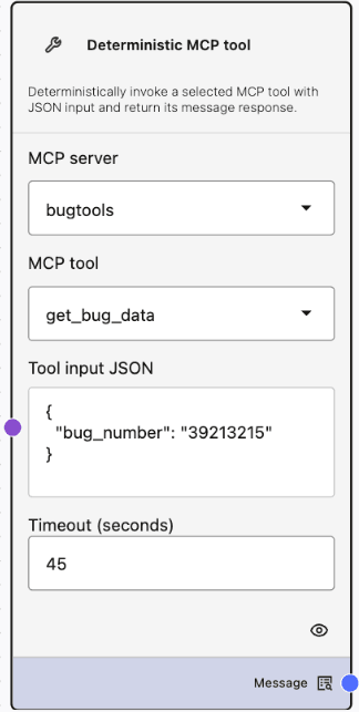 Deterministic MCP Server Node Deterministic MCP Server Component