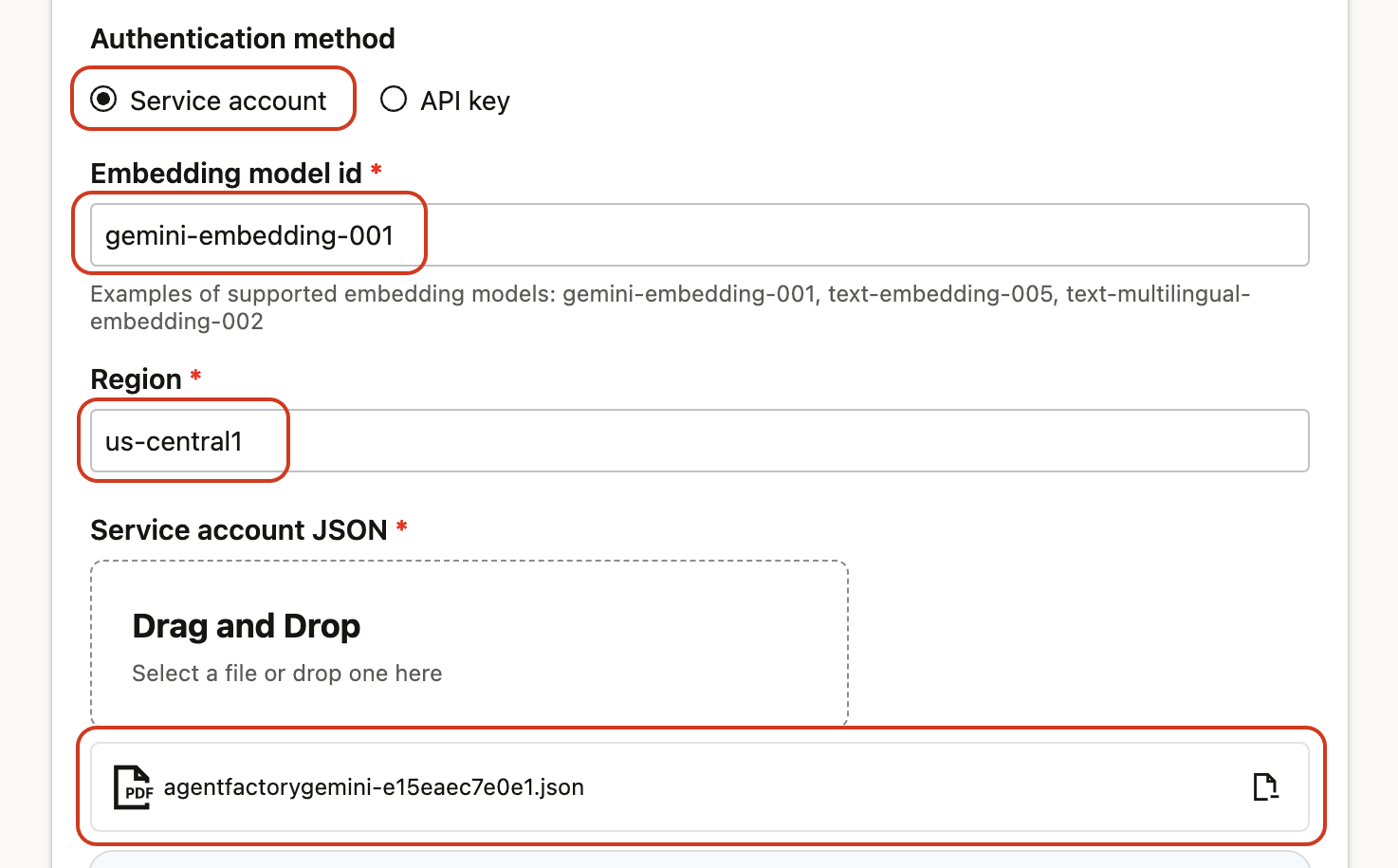 Gemini Embedding Service Account Authentication Gemini Embedding Service Account