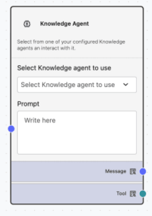 Knowledge Agent Node Knowledge Agent Component