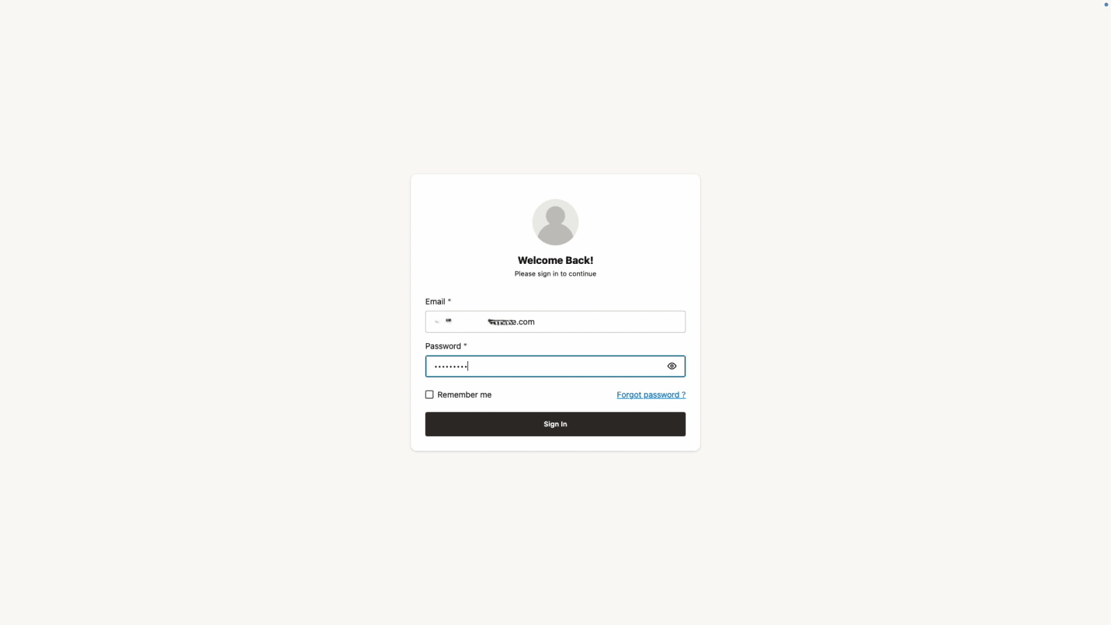 Login Page Login Page