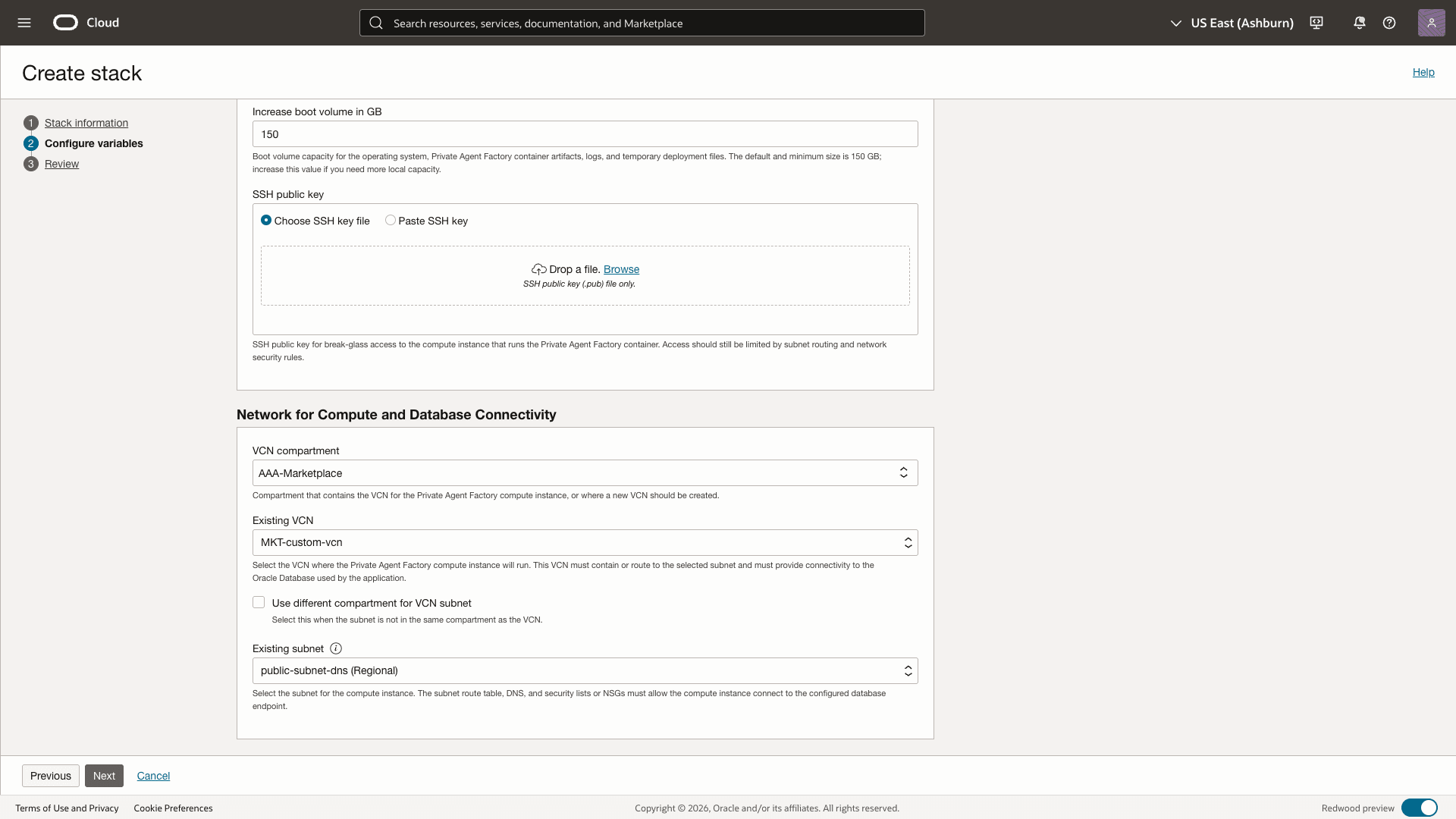 Network settings Network settings