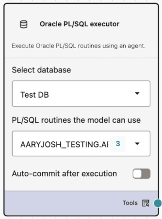 Oracle PL/SQL Executor Node Oracle PL/SQL Executor Component
