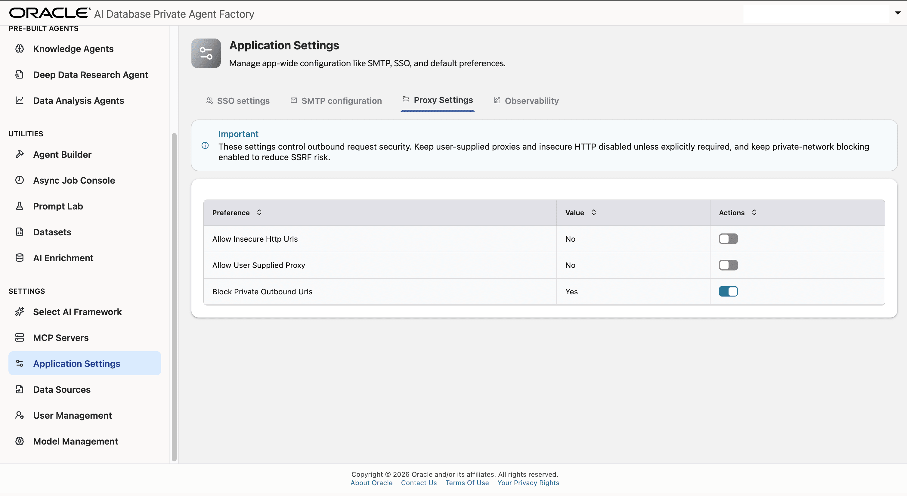 Proxy Settings Proxy Settings