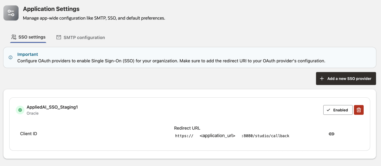 SSO Credentials SSO Credentials