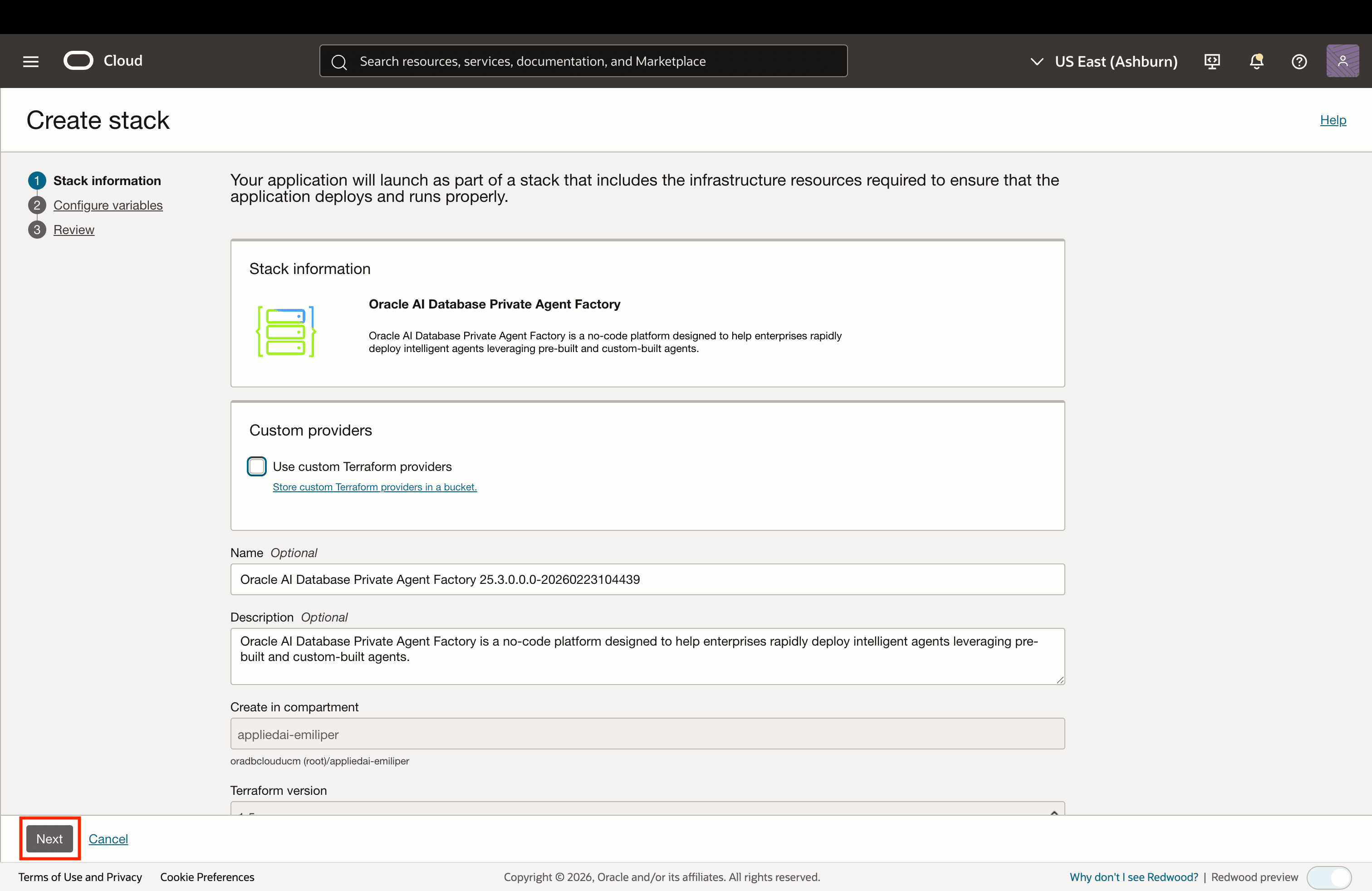 Agent Factory stack information Agent Factory stack information