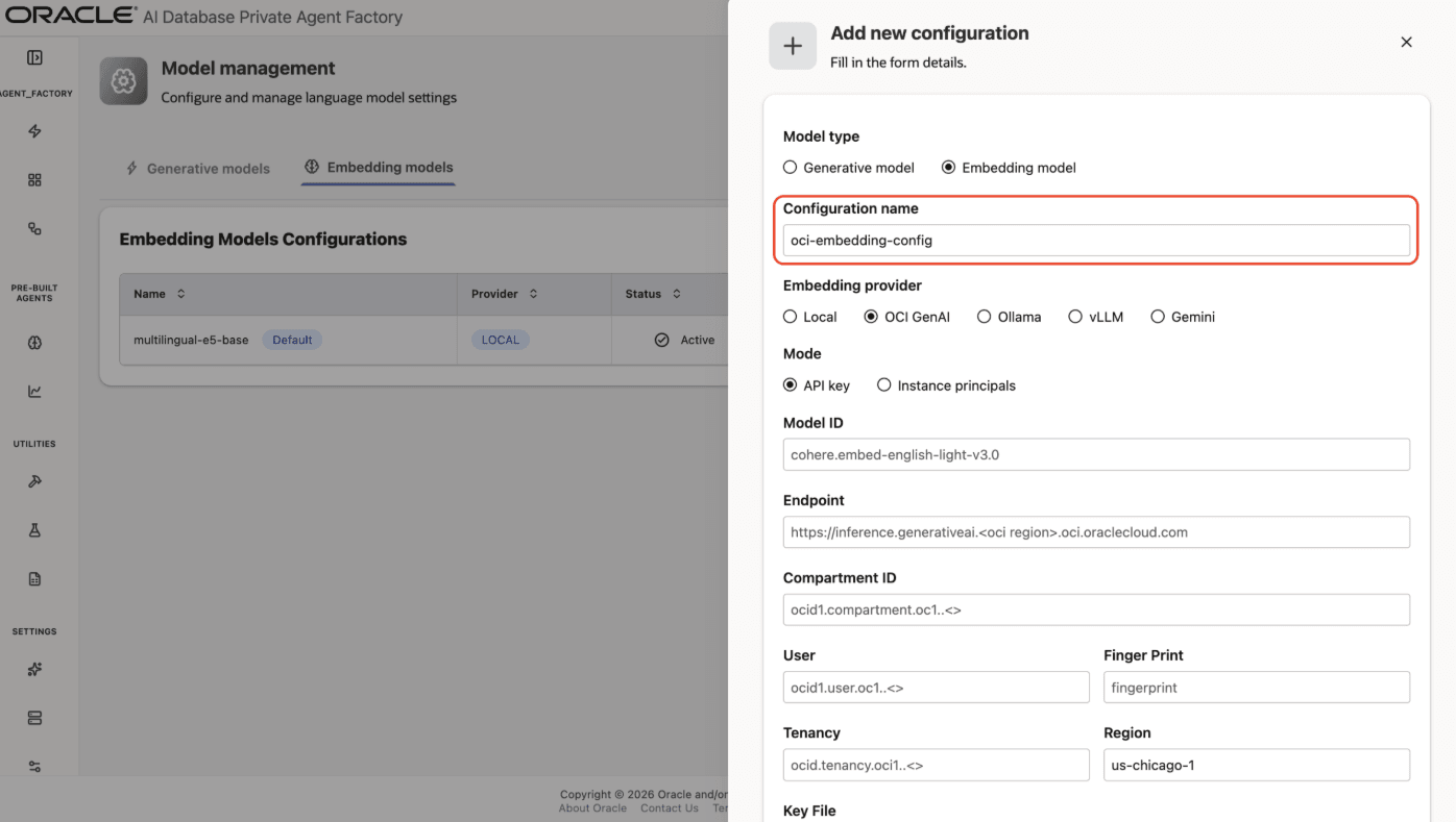 Enter Configuration Name Enter Configuration Name