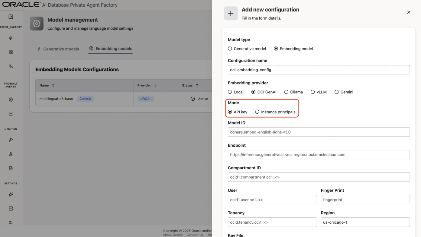 Choose API Key Choose API Key