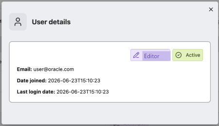 User Details