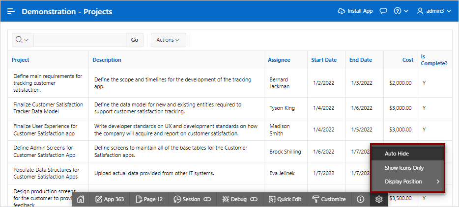 Description of developer_toolbar_options1.png follows