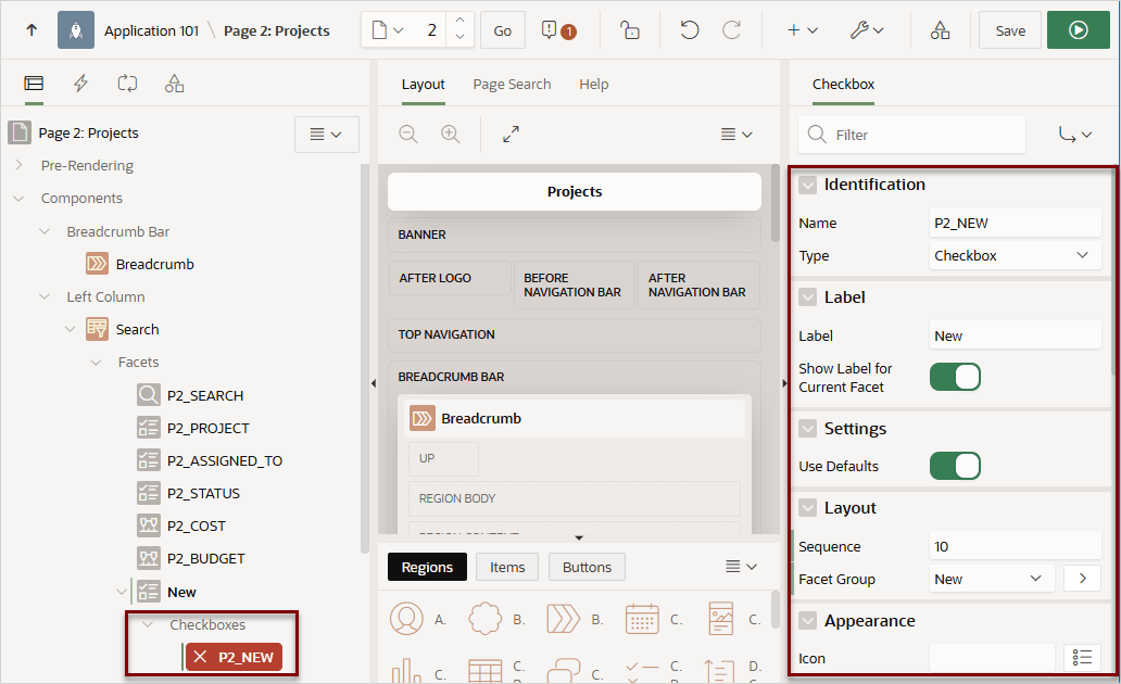 Description of facet_checkbox.png follows
