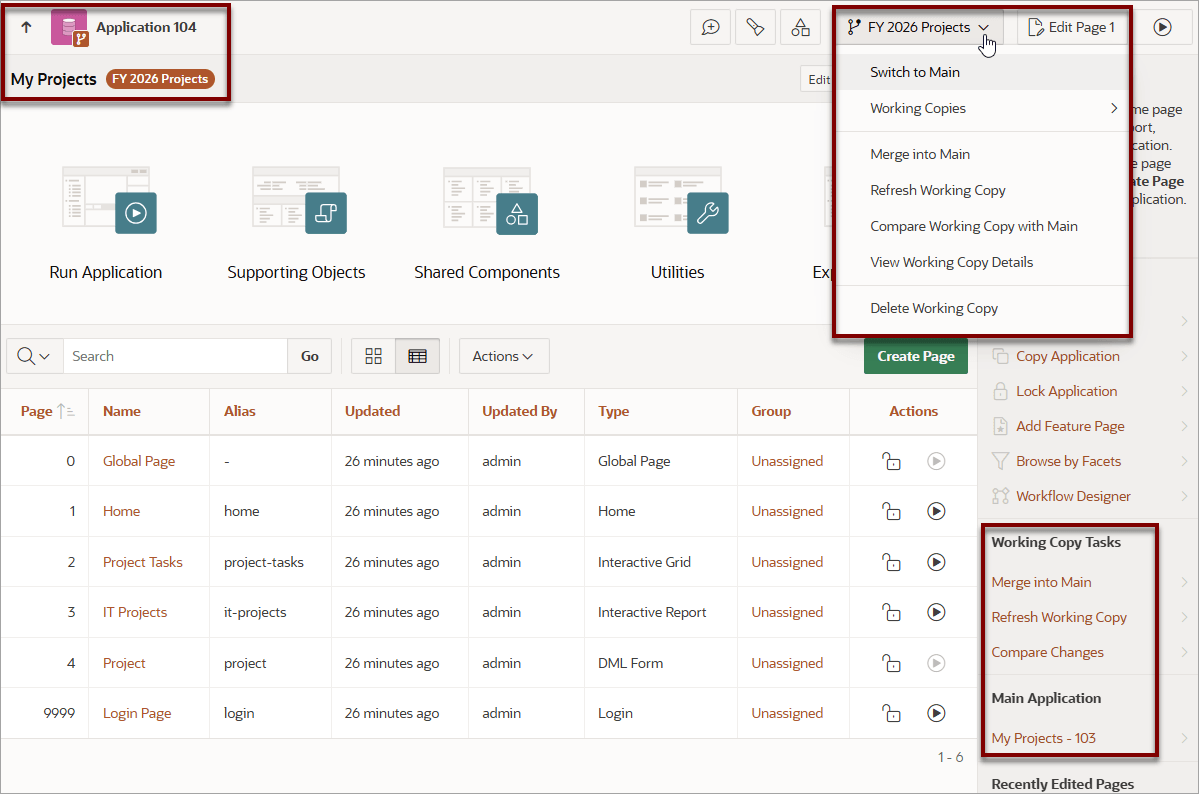 Description of working_copy_menus_app_home.png follows