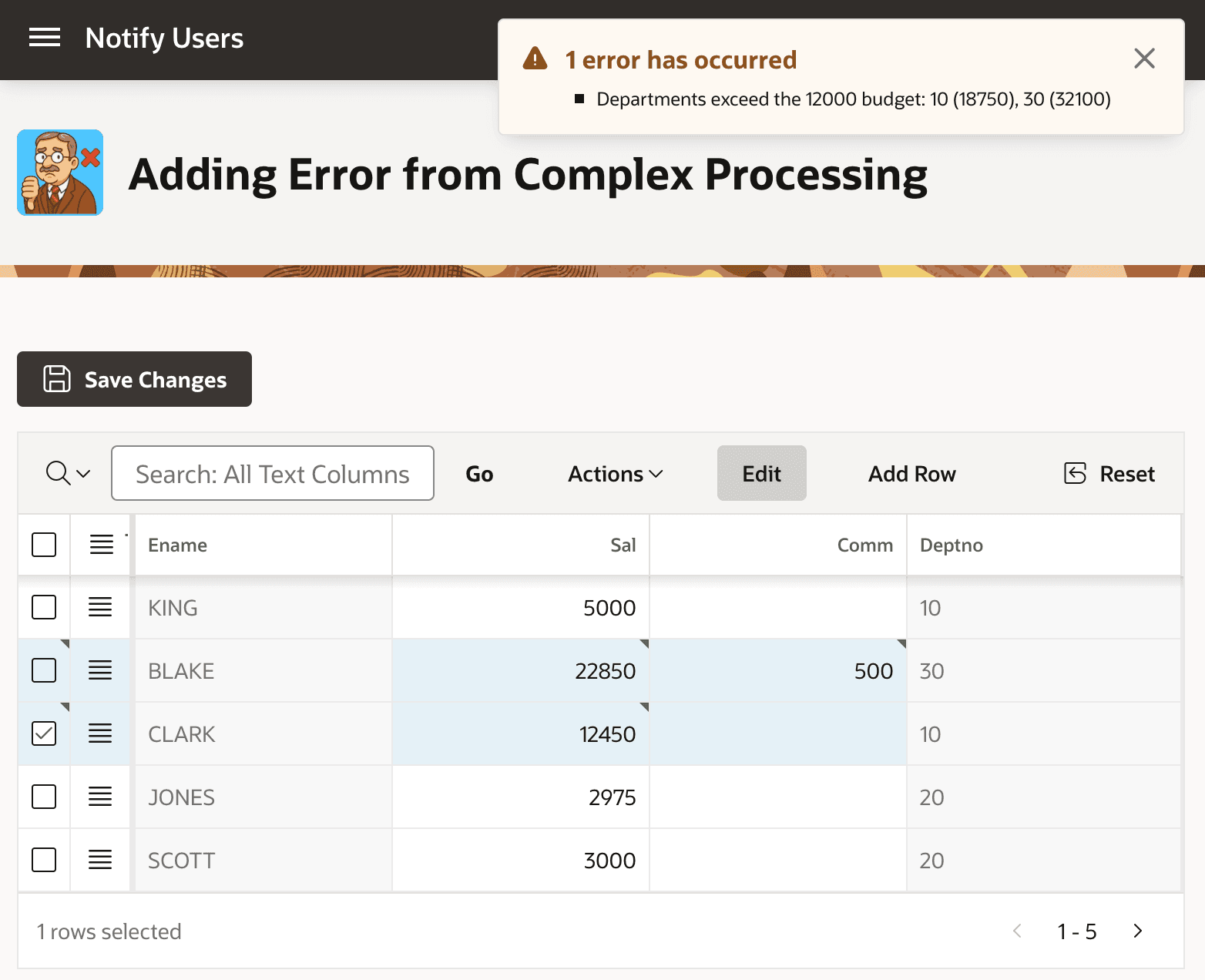 Aggregate SQL Checks Can Veto the Transaction Using ADD_ERROR