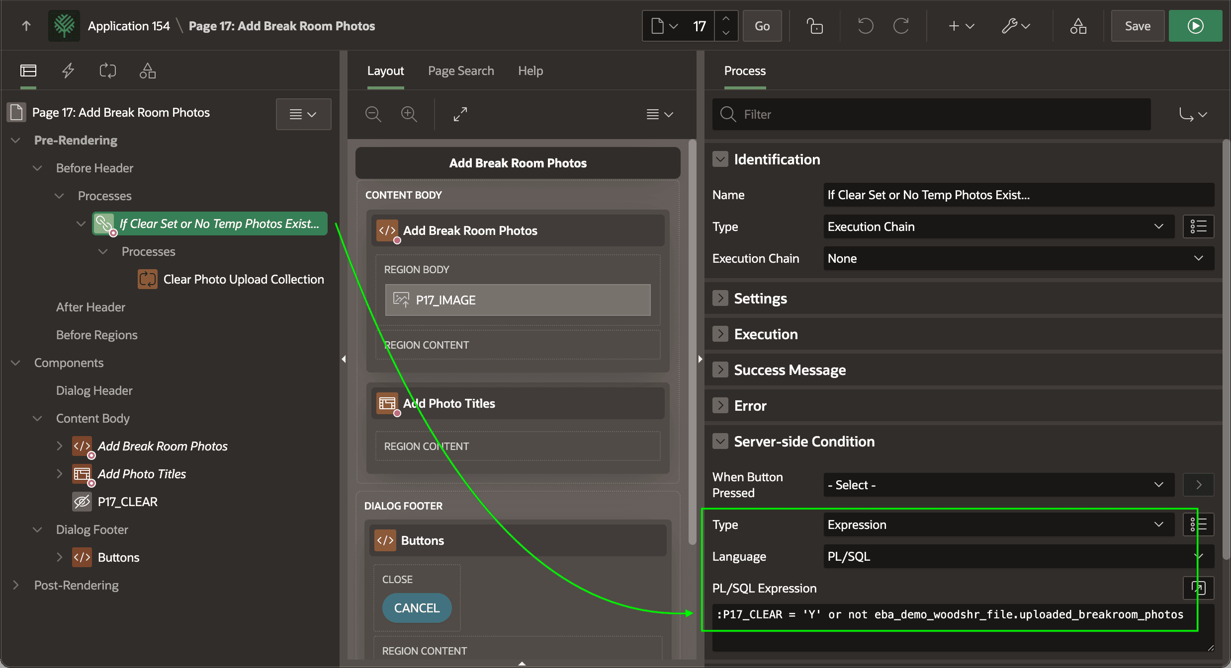 Using an Execution Chain to Group Conditional Logic
