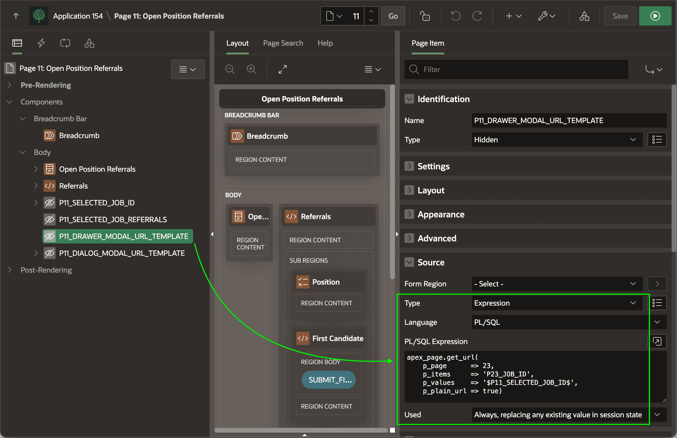 \"Always\" Source Defaulting the Drawer Model URL Template "Always" Source Defaulting the Drawer Model URL Template