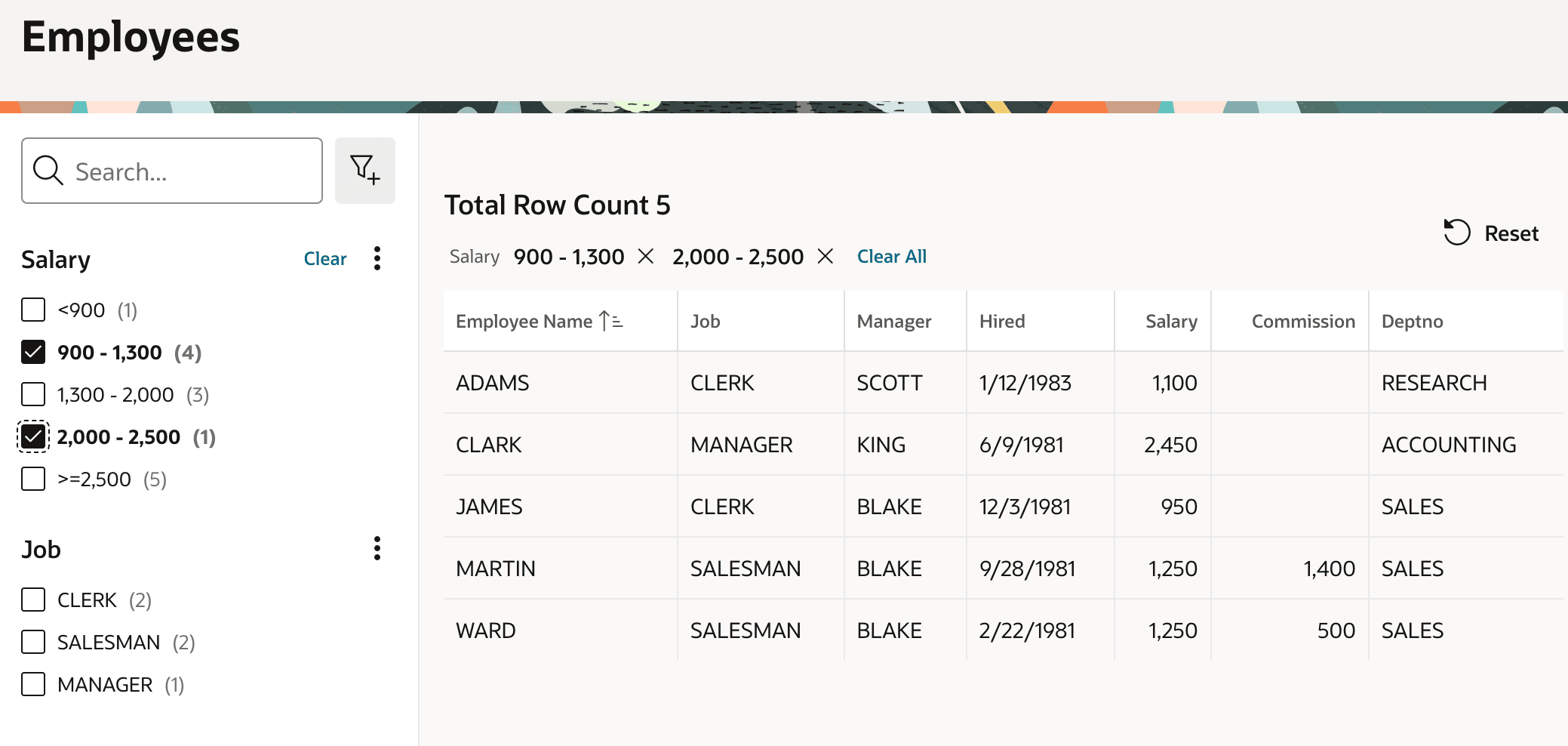 Results Include Rows Matching Any Choice in Multi-Select Facets Results Include Rows Matching Any Choice in Multi-Select Facets