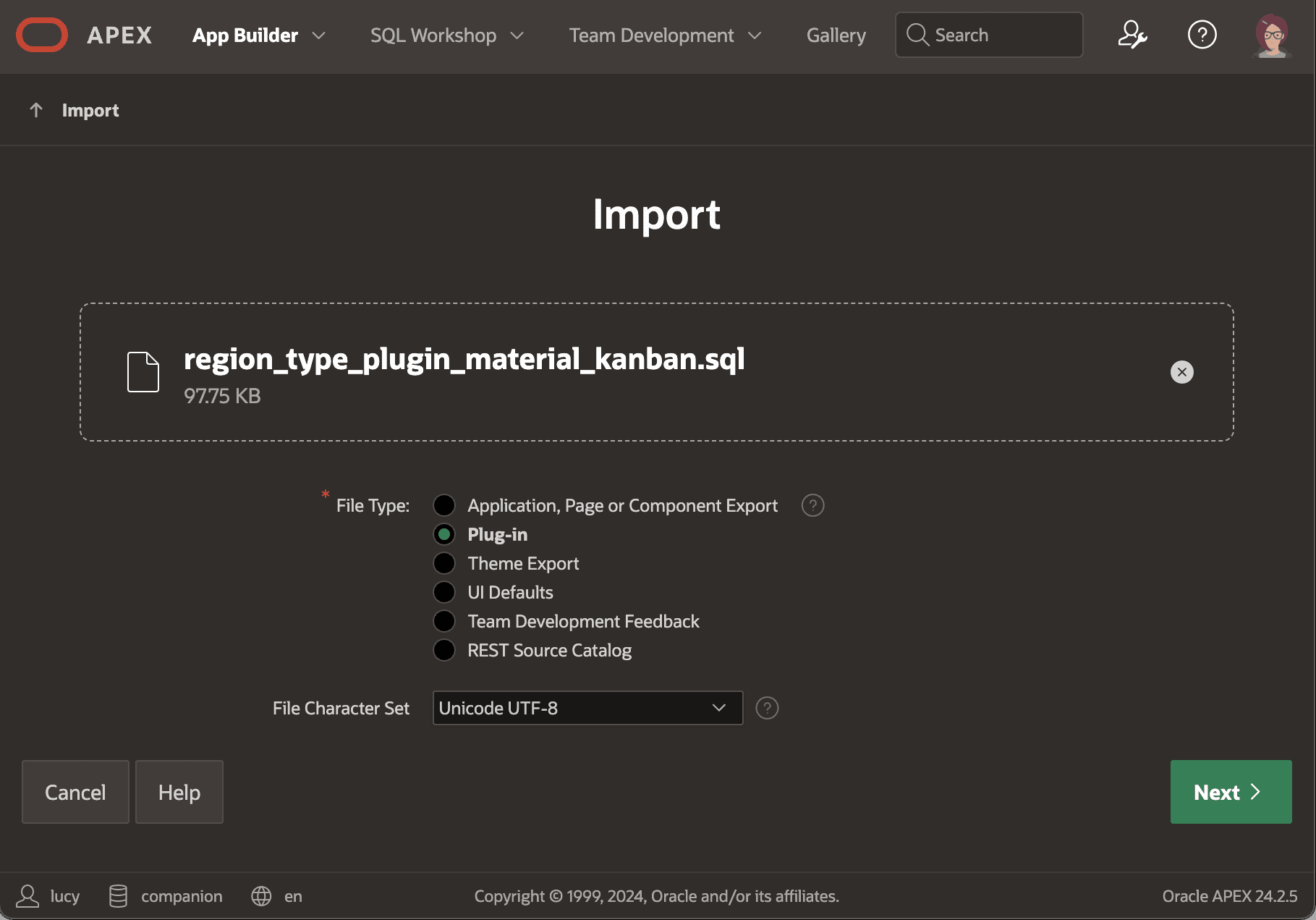 Importing a Plug-in Into Your Application