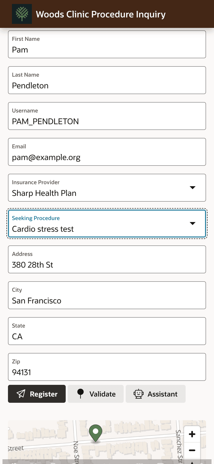 Registration Page on a Mobile Device with Even Narrower Screen Registration Page on a Mobile Device with Even Narrower Screen