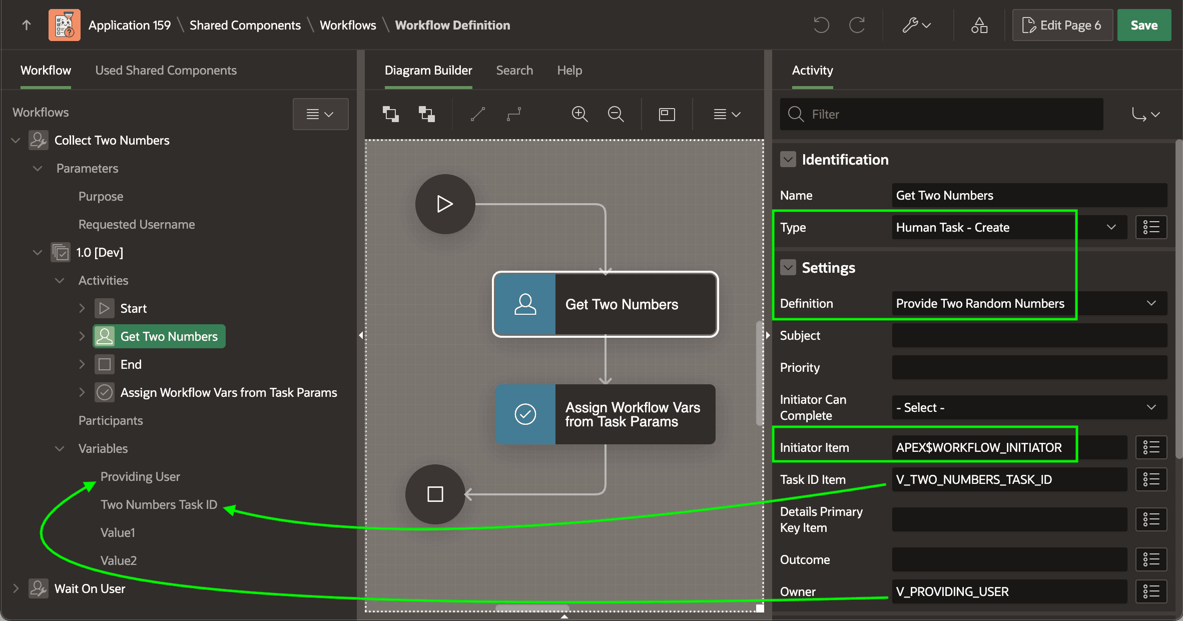 Configuring a Human Task - Create Activity to Use a Task Definition